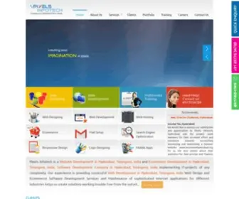 Pixelsinfotech.com(Pixels Infotech) Screenshot
