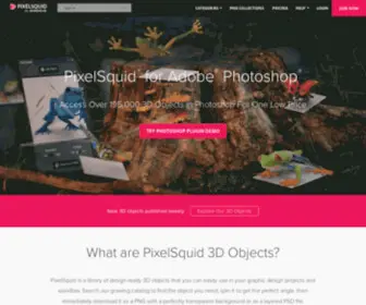 Pixelsquid.com(3D Content for Graphic Designers & Photoshop) Screenshot