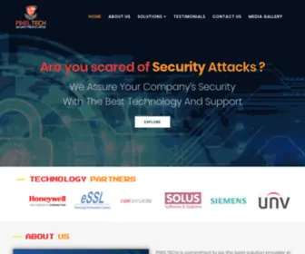 Pixeltechsecurity.com(Pixel Tech Security Pvt) Screenshot