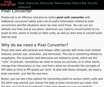 Pixelto.net(Pixel Converter) Screenshot