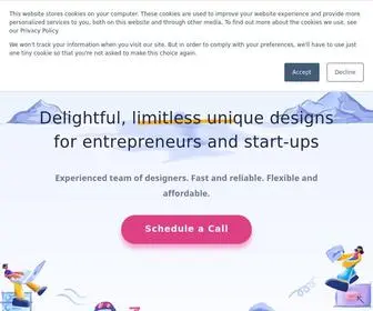 Pixeltroops.com(Unique Graphic Designs for Entrepreneurs and Start) Screenshot