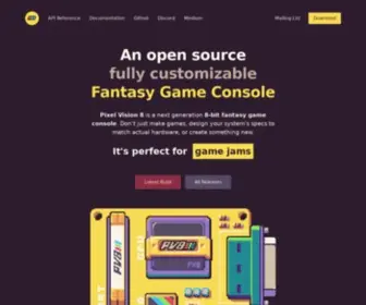 Pixelvision8.com(Pixel Vision 8) Screenshot
