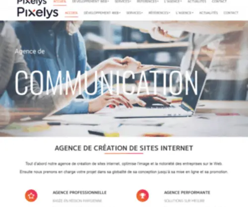 Pixelys.fr(Agence de communication) Screenshot