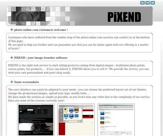 Pixend.be(Start your own online photo printing service) Screenshot