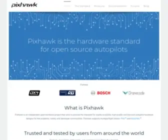 Pixhawk.org(The hardware standard for open) Screenshot