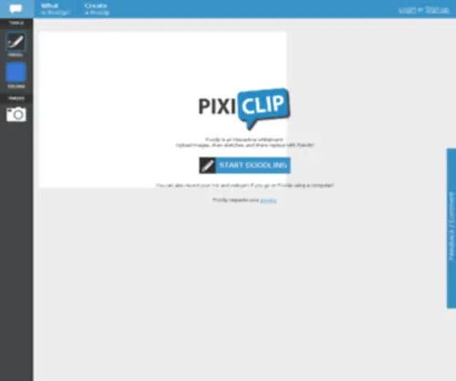 Pixiclip.com(Your message in motion) Screenshot