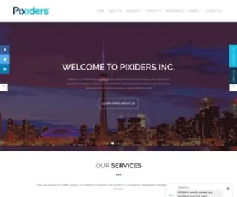 Pixiders.com(Web Development Company Markham) Screenshot