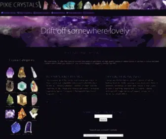 Pixiecrystals.com(Pixie Crystals) Screenshot