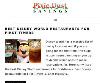Pixiedustsavings.com(Pixie Dust Savings) Screenshot