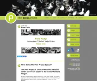 Pixieproject.org(Non-profit Animal Shelter and Rescue) Screenshot