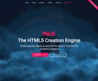 Pixijs.download(The html5 creation engine) Screenshot