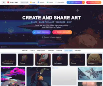 Pixilart.com(Free Online Art Community and Pixel Art Tool) Screenshot