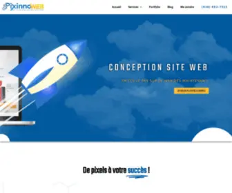 Pixinnoweb.com(Conception site web Terrebonne) Screenshot