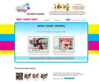 Pixisnap.com(Free Photo Mosaic Maker and Polaroid Picture Editor) Screenshot