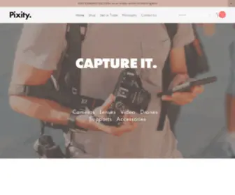 Pixity.com(Buy, Sell or Trade-In Used Cameras & Lenses) Screenshot