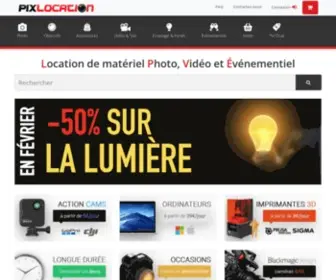 Pixloc.fr(Location matériel photo et vidéo sur toute la France) Screenshot
