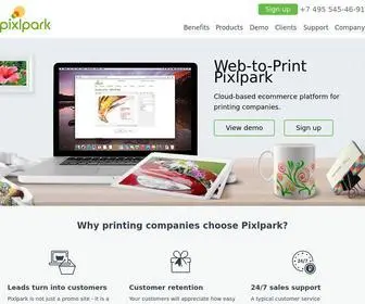 Pixlpark.com(Web to Print Software) Screenshot