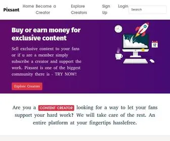 Pixsant.com(Paid Exclusive Content Creators Platform) Screenshot