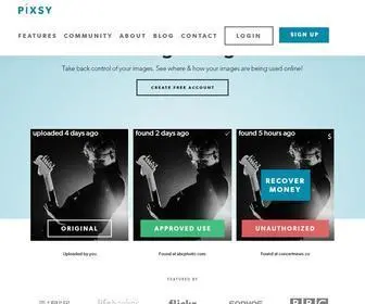 Pixsy.com(Protect your images from theft with Pixsy. Search where your content) Screenshot
