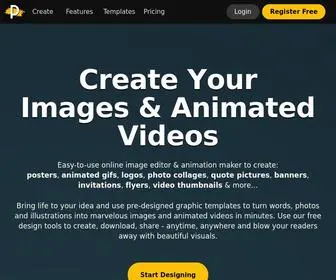 Pixteller.com(Free Image Editor & Animation Maker) Screenshot