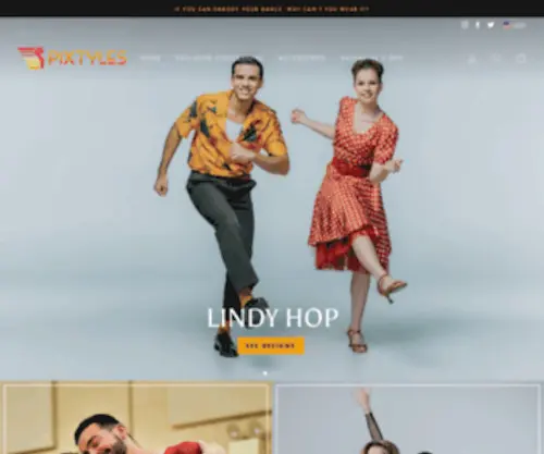 Pixtyles.com(Dance and Music Themed clothing and Accessories Print on Demand Store) Screenshot