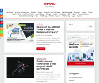 Pixyzen.in(Freelance Web Designer) Screenshot