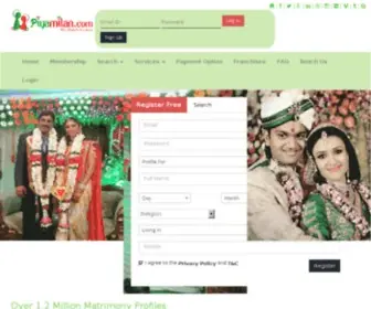 Piyamilan.com(Matrimony, Marriage, Matrimonial Sites, Match Making, Matrimonials) Screenshot