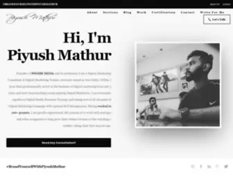 Piyushmathur.in(Piyush Mathur) Screenshot