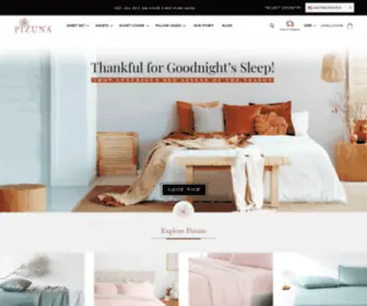 Pizunalinens.com(Bed Linens) Screenshot