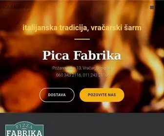 Pizza-Fabrika.rs(Fabrika doooobrih pica) Screenshot