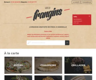 Pizza-Les2Frangins.com(Livraison de pizzas à Marseille) Screenshot