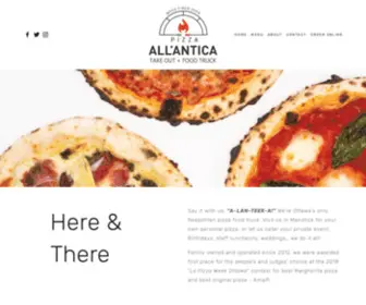 Pizzaallantica.ca(Pizza All'Antica) Screenshot