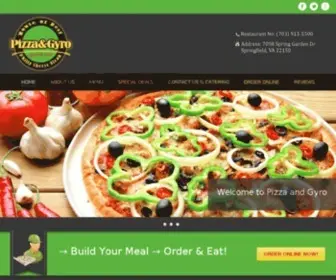 Pizzaandgyro.com(Pizza & Gyro) Screenshot