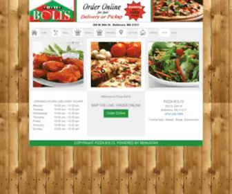 Pizzabolison29TH.com(Pizza Boli's) Screenshot