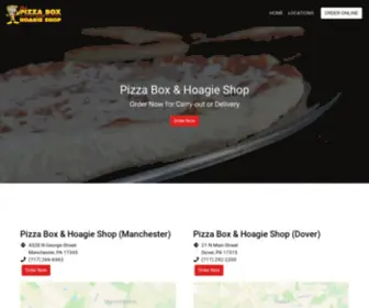 Pizzaboxhoagieshop.com(Pizza Box & Hoagie Shop (Order Online)) Screenshot