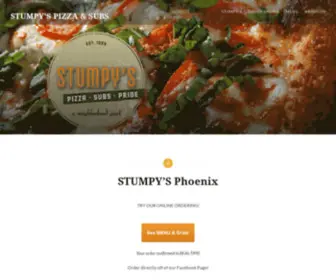 Pizzabystumpys.com(STUMPY'S PIZZA & SUBS) Screenshot