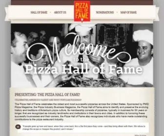 Pizzahalloffame.com(The Pizza Hall of Fame) Screenshot