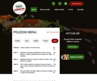 Pizzahostivice.cz(Restaurace Pizza Grill Gracia Hostivice) Screenshot