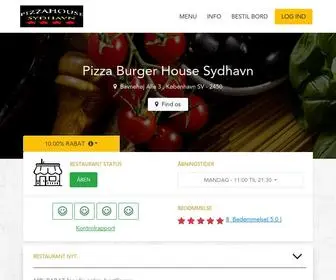 Pizzahouse-SYdhavn.dk(Pizza Burger House Sydhavn egen hjemmeside) Screenshot