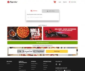 Pizzahut.com.sg(Pizza Hut Singapore) Screenshot