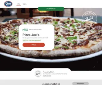 Pizzajoesmenu.com(Get 5% off your pizza delivery order) Screenshot