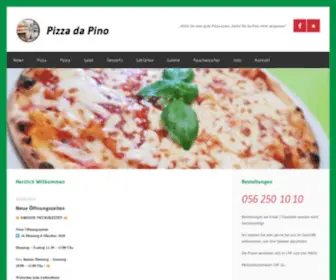 Pizzakurierdapino.ch(Pizza da Pino) Screenshot