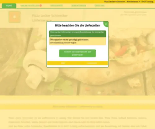 Pizzaleckerschmecker.de(Pizza Lecker Schmecker Leipzig) Screenshot