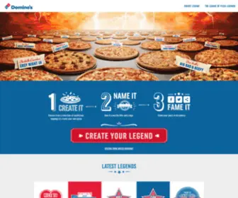 Pizzalegends.ie(Make a pizza legend) Screenshot
