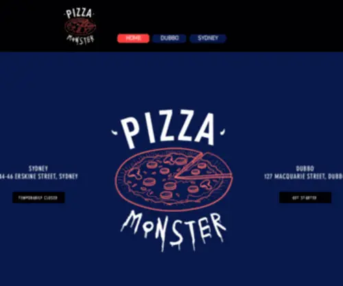 Pizzamonster.com.au(Pizzamonster) Screenshot