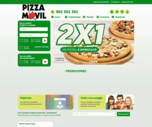 Pizzamovil.es(Pizza Móvil) Screenshot