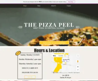 Pizzapeel.com(Best Pizza in Central Illinois) Screenshot