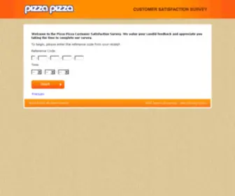 Pizzapizzasurvey.ca(Pizza Pizza) Screenshot