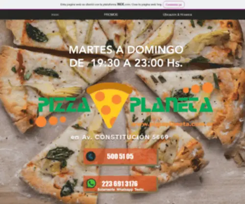 Pizzaplaneta.com.ar(Inicio) Screenshot