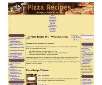 Pizzarecipes101.com(Pizza RecipeWelcome Home) Screenshot